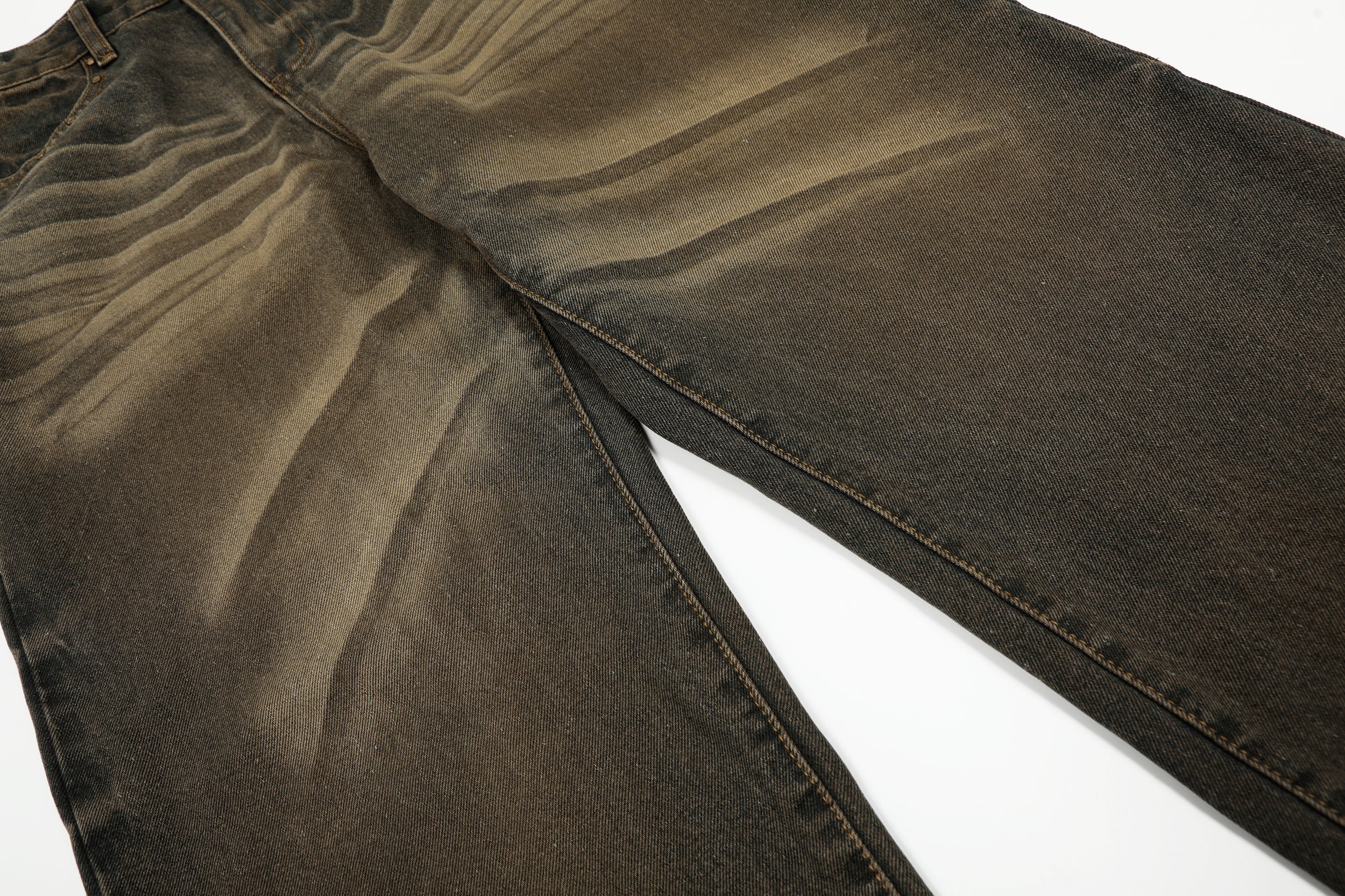 Omirad Retro Fade Wide-Leg Jeans | Vintage Wash Streetwear