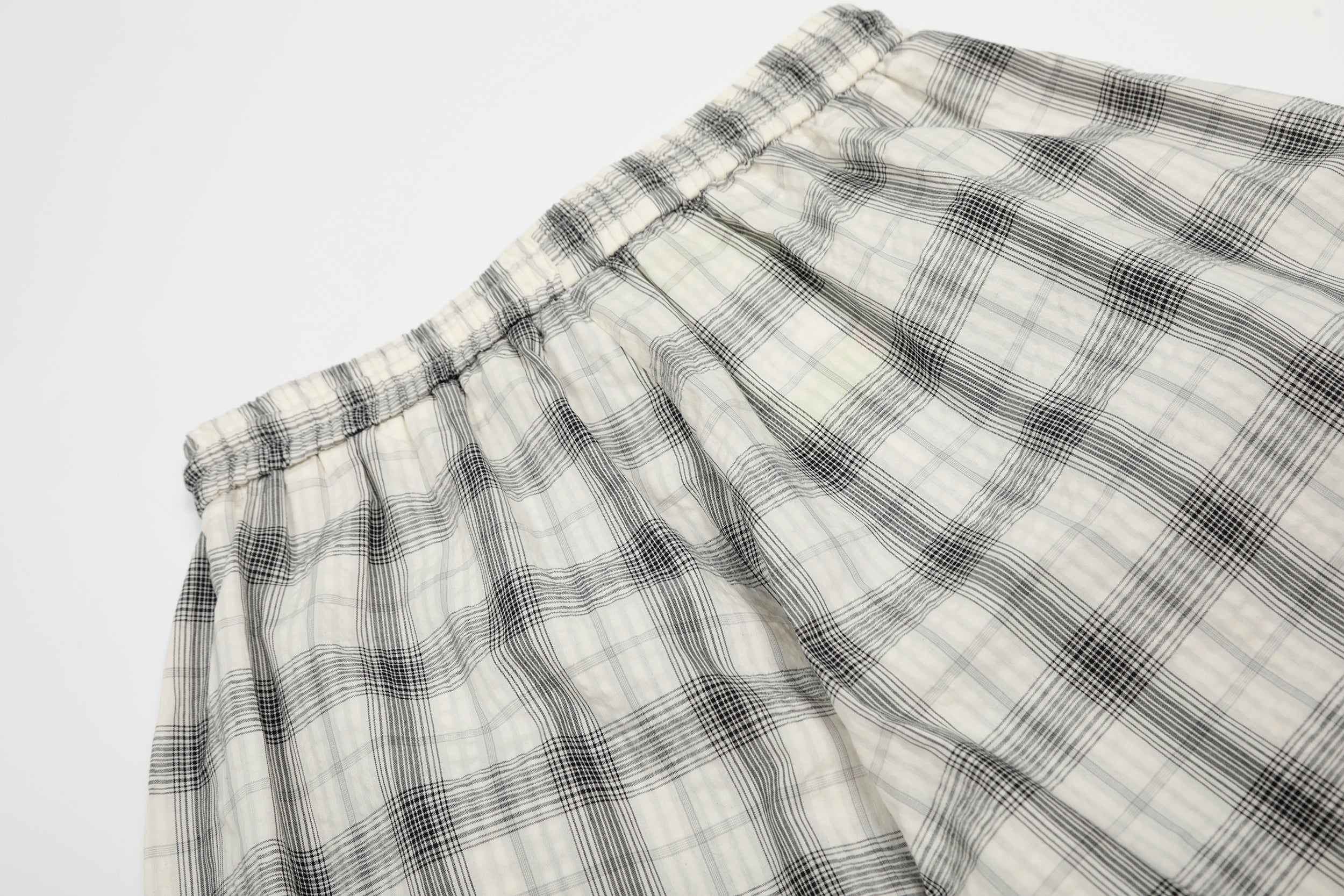 Ruched Plaid Wide-Leg Pants | Oversized Streetwear Bottoms