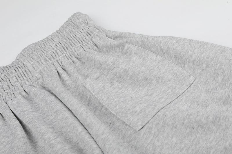 Retro Crest Panel Sweatpants | Oversized Wide Leg Streetwear