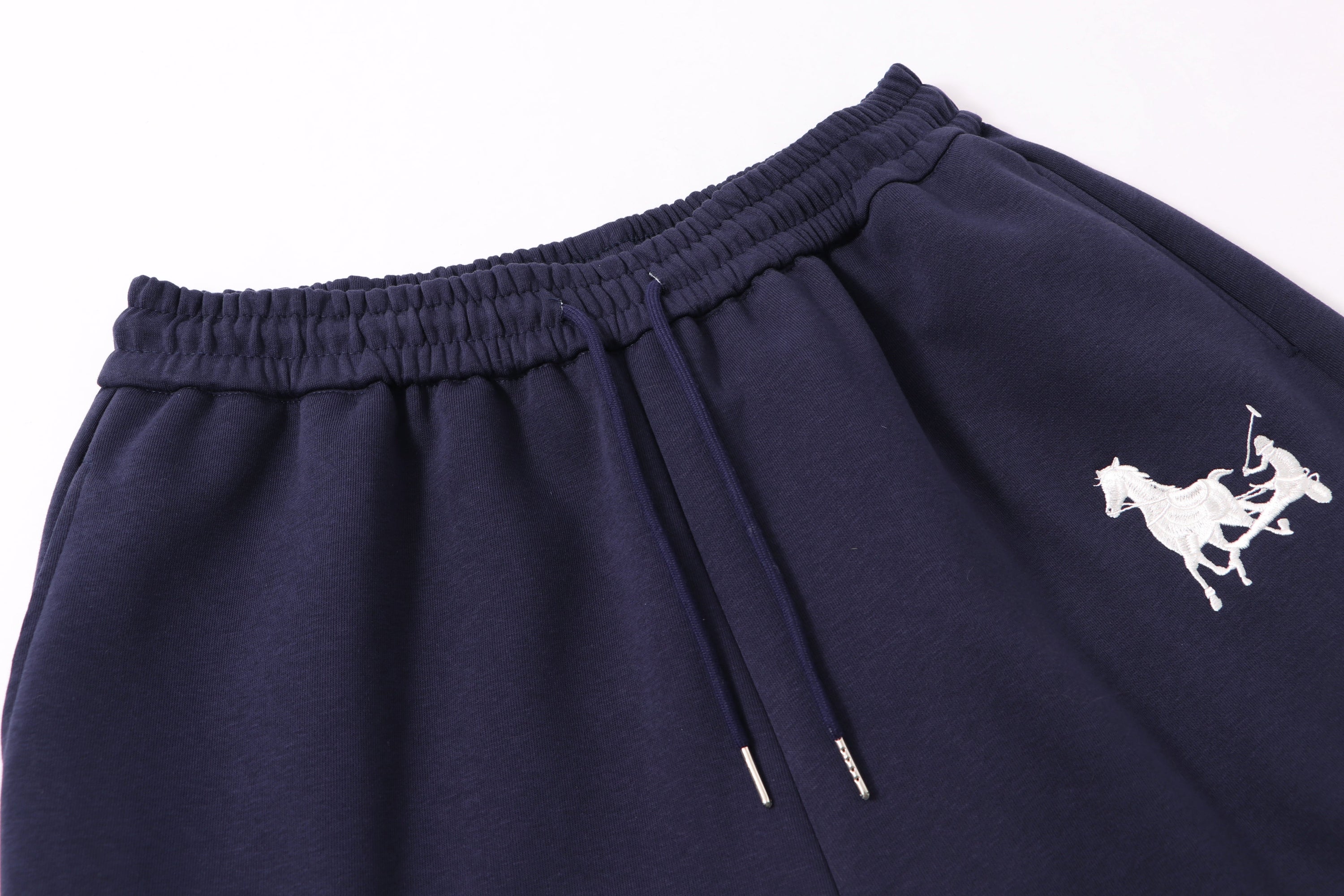 Omirad Horse Emblem Wide-Leg Sweatpants | Navy