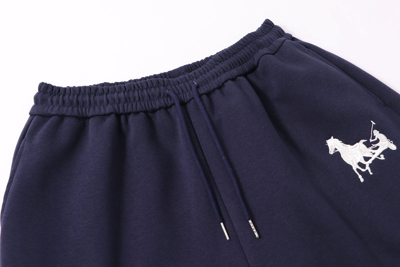 Omirad Horse Emblem Wide-Leg Sweatpants | Navy