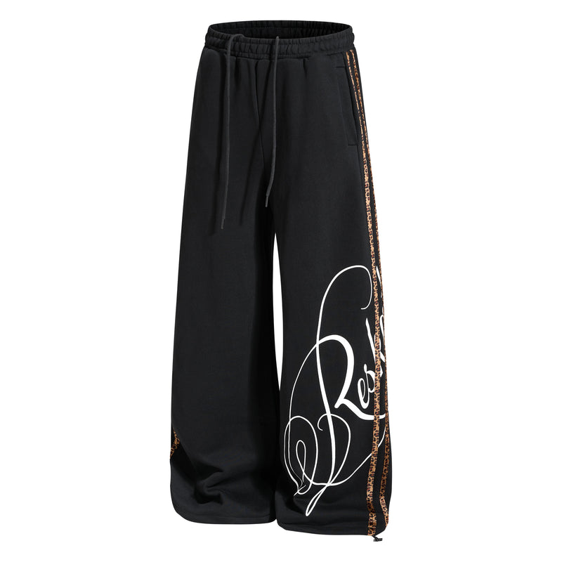 Omirad Signature Side Stripe Sweatpants | Wide-Leg Streetwear
