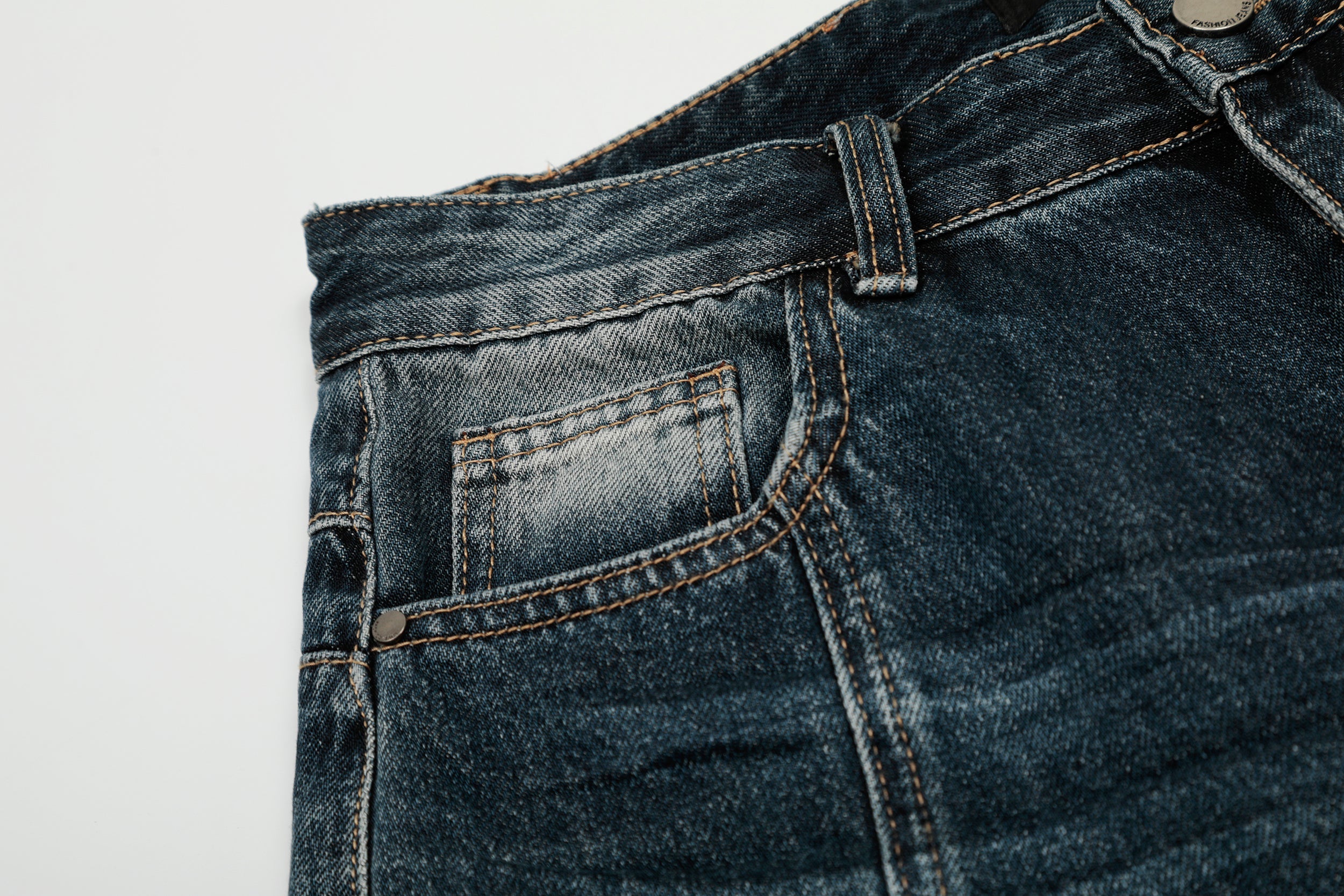 Fear Barwells Wide-Leg Washed Denim Shorts | Vintage Fade