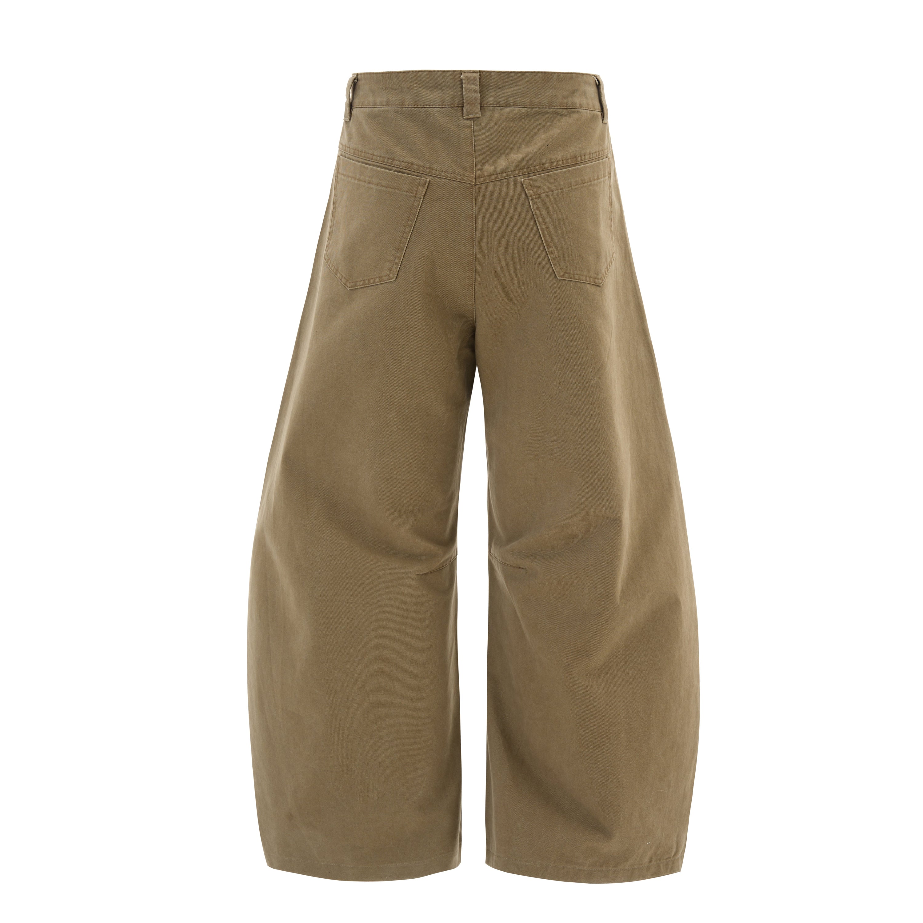Minimalist Wide-Leg Canvas Trousers | Sculpted Silhouette