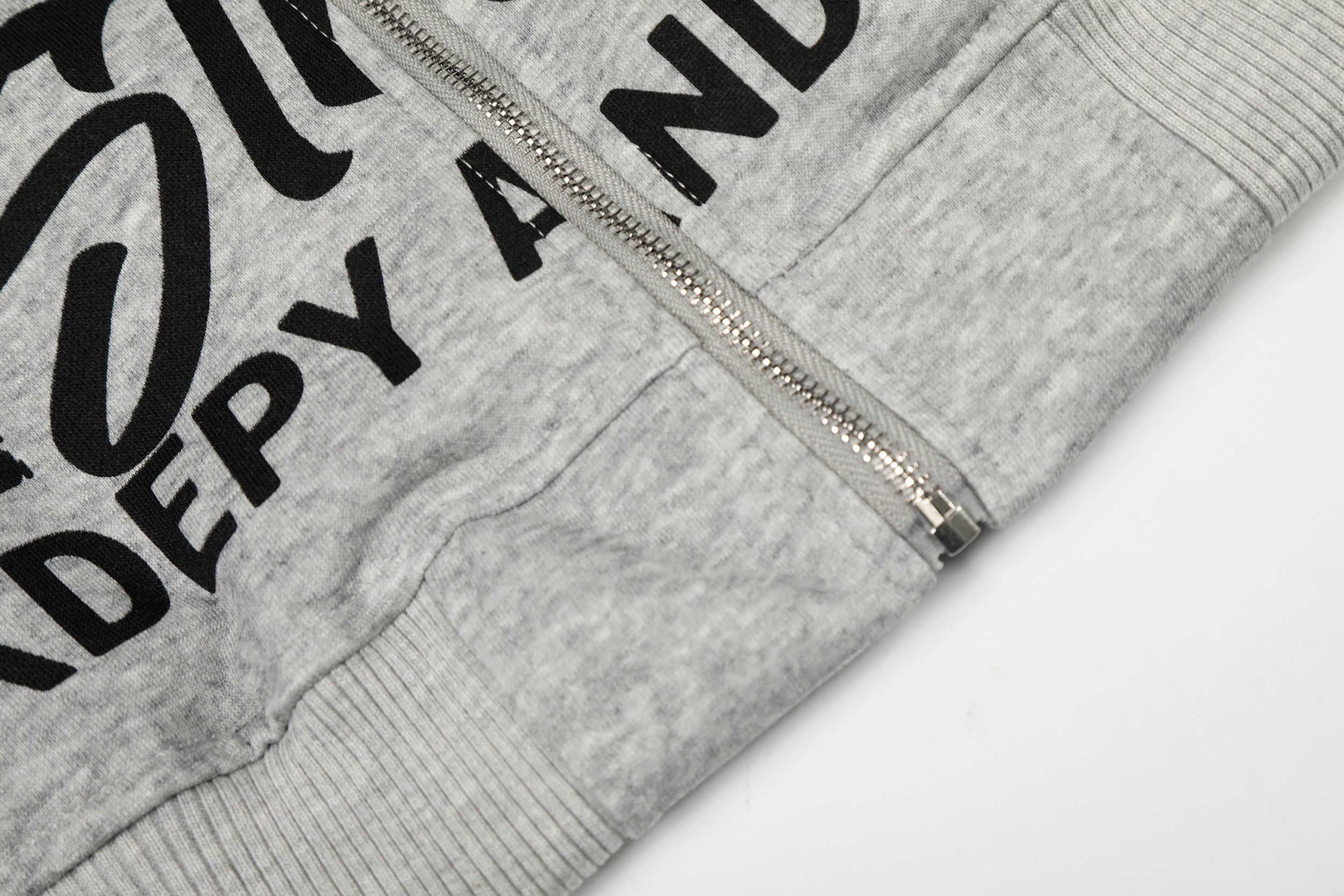 Street Manifesto Collage Graphic Zip-Up Hoodie | Oversized Fit