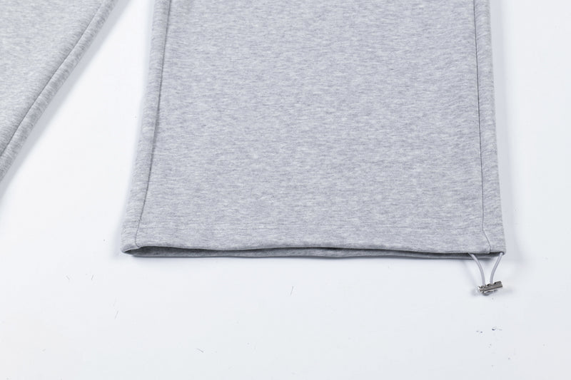 Gothic Cross Wide-Leg Sweatpants | FATFOCUS Logo Waistband