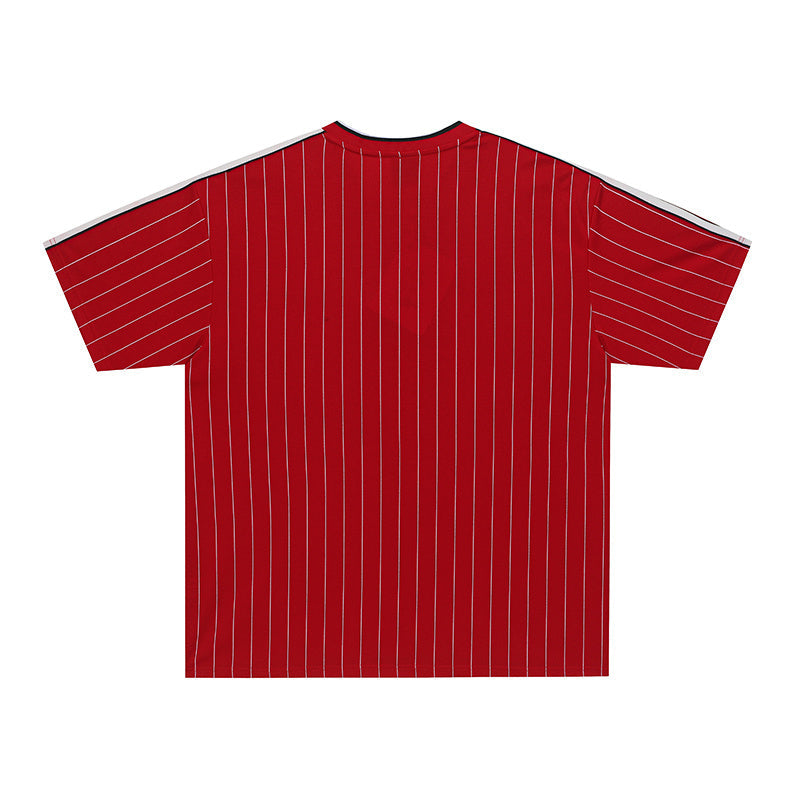 Pinstripe Performance Soccer Jersey | Streetwear Football Tee