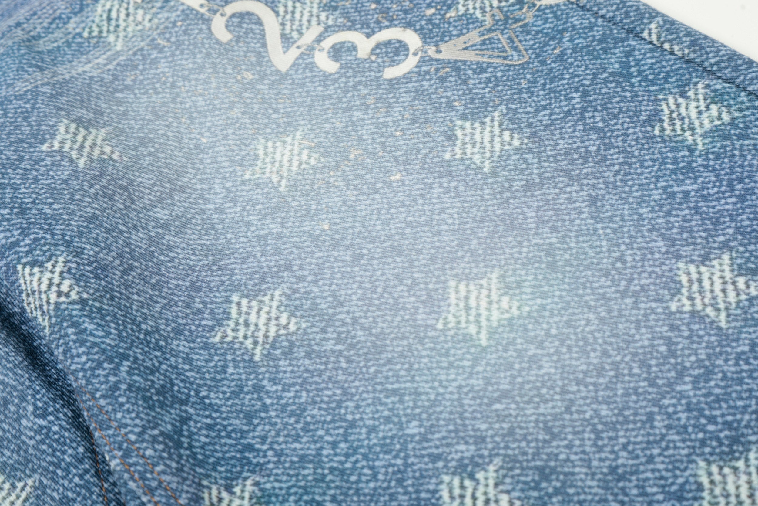Omirad Vintage Patchwork Star-Wash Denim Shorts | Streetwear