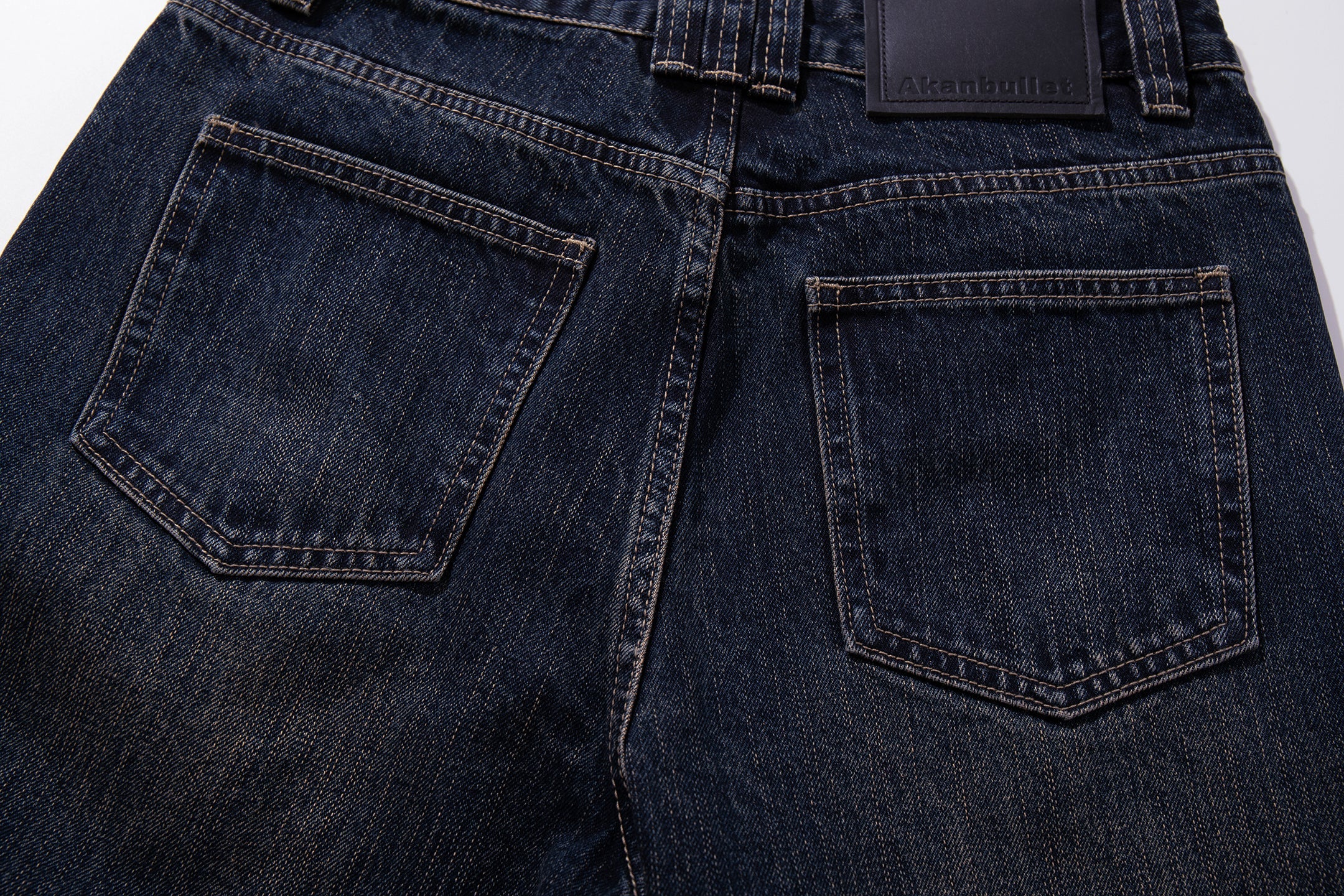 Omirad Vintage Button-Fly Wide-Leg Jeans | Dark Wash Denim