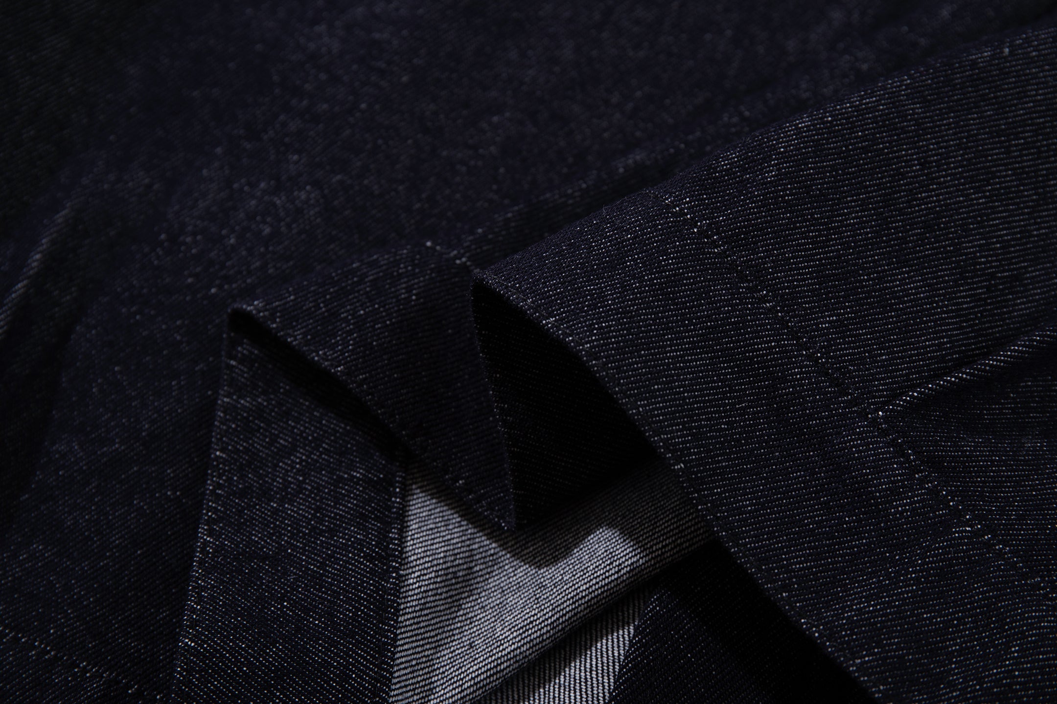 Men's Dark Indigo Denim Jacket with Metal Buckle Detail