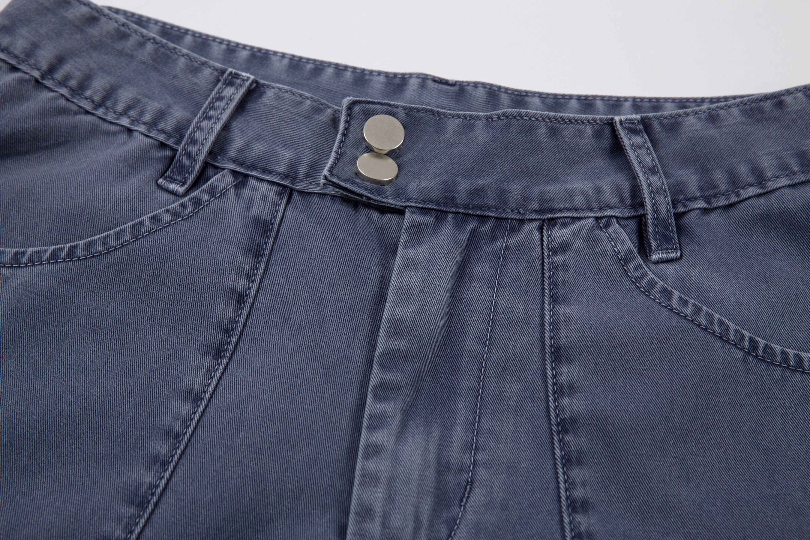 Omirad Curved-Cut Barrel Denim Pants | 100% Cotton Streetwear