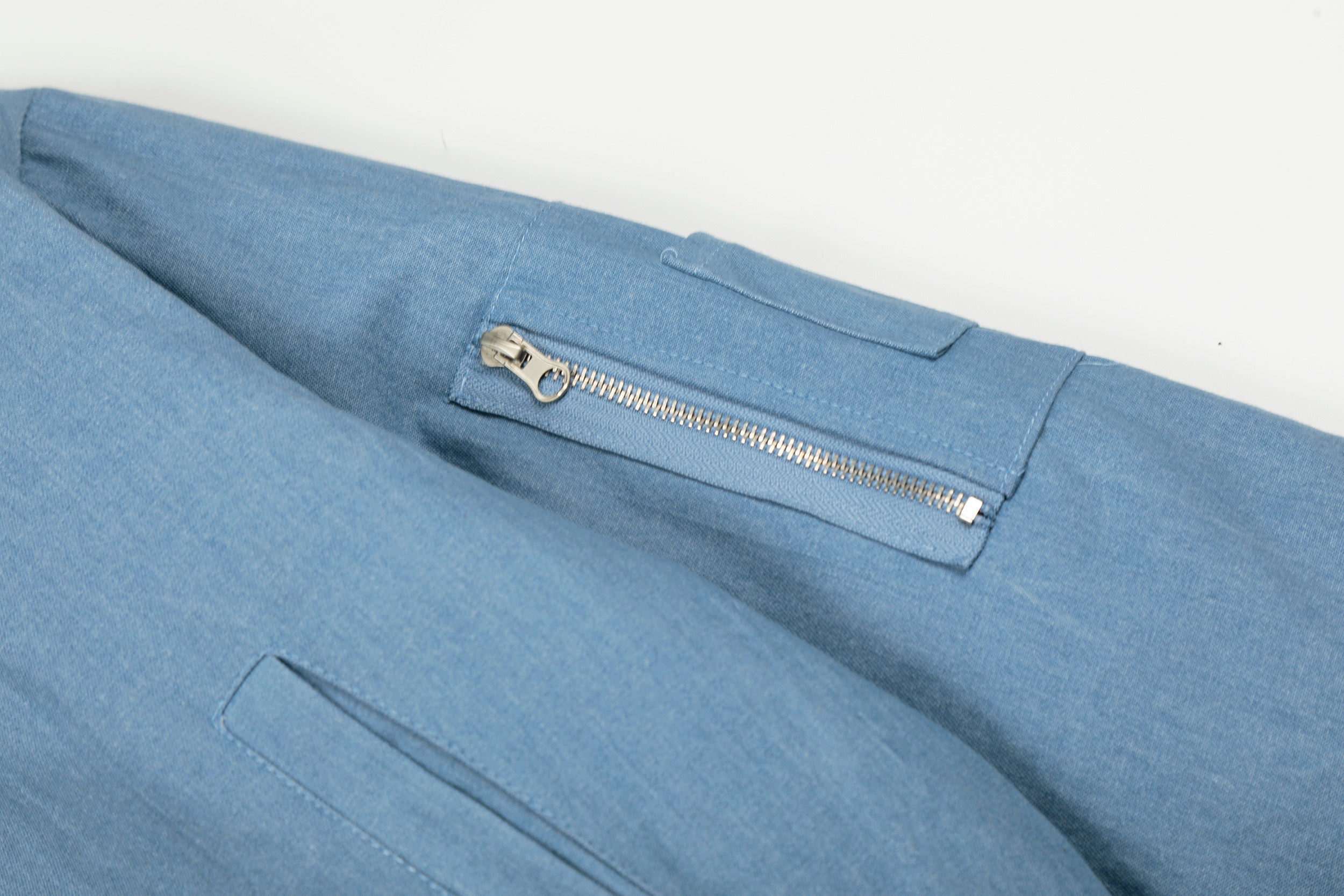 Omirad 97 Denim Varsity Hooded Jacket | Faux Fur Lined