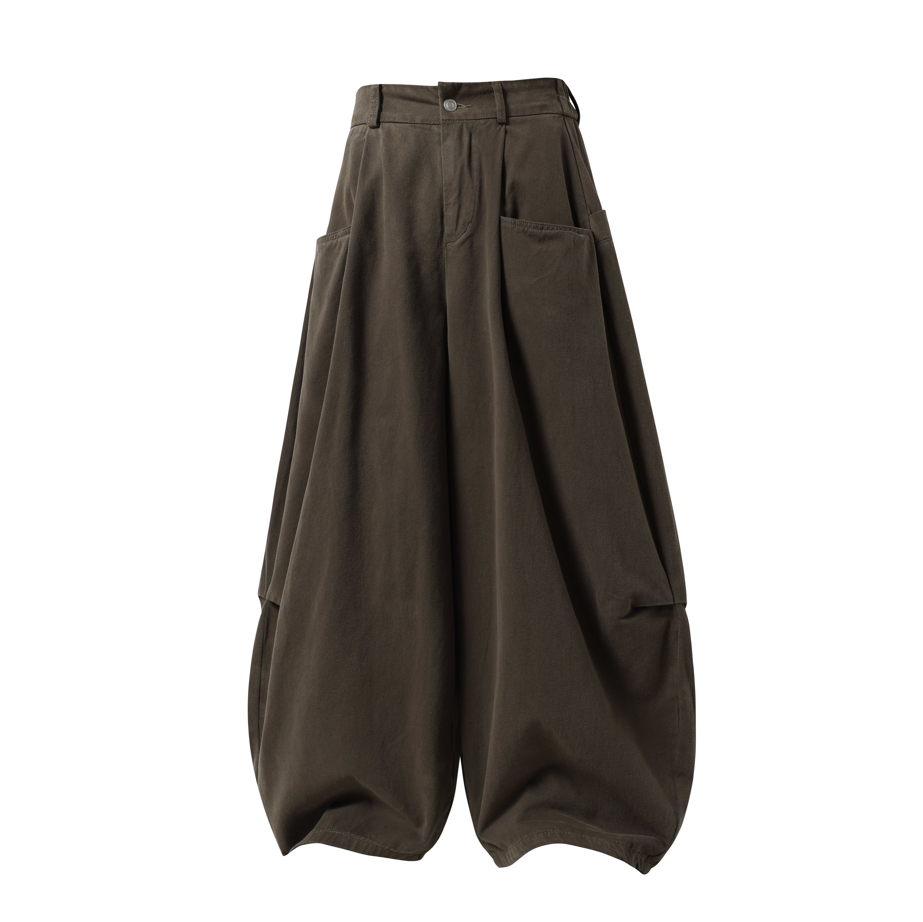 Omirad Classic Barrel Pants | Wide Leg Cotton Trousers