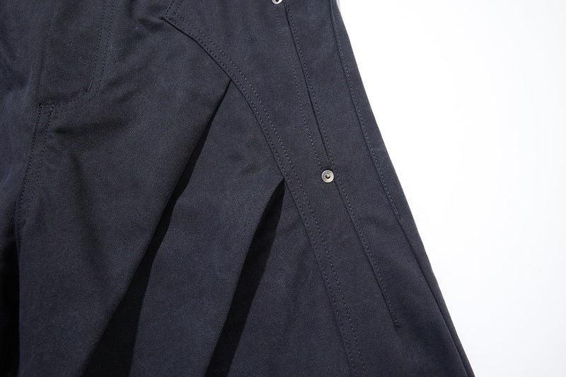 3D Curved Panel Wide-Leg Pants | Sculptural Streetwear