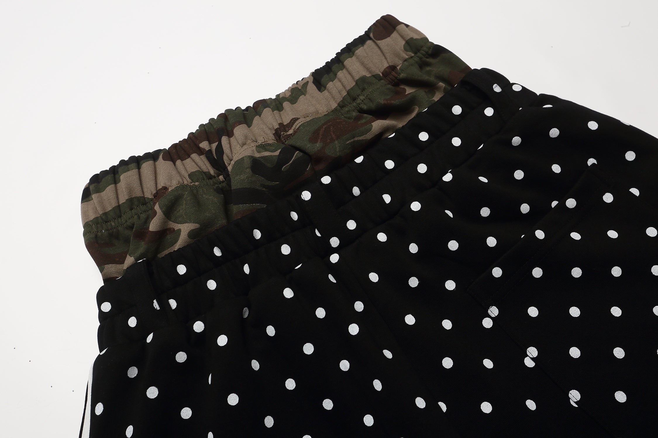 Omirad Polka Dot Camo Waist Shorts | Streetwear Shorts