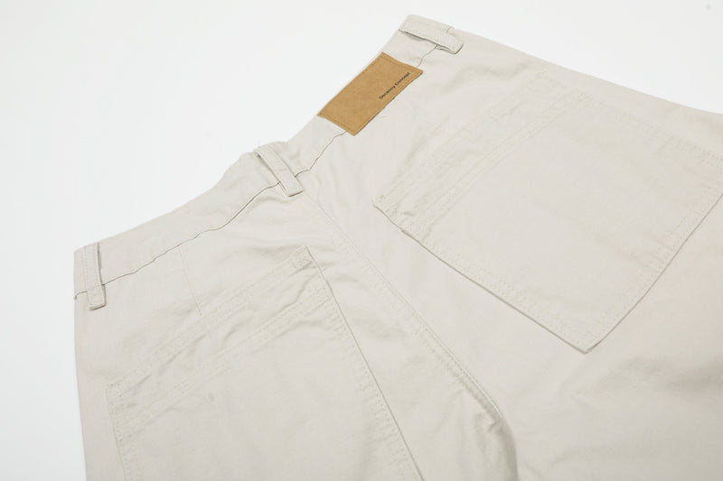 Omirad Structured Wide-Leg Utility Pants | 100% Cotton