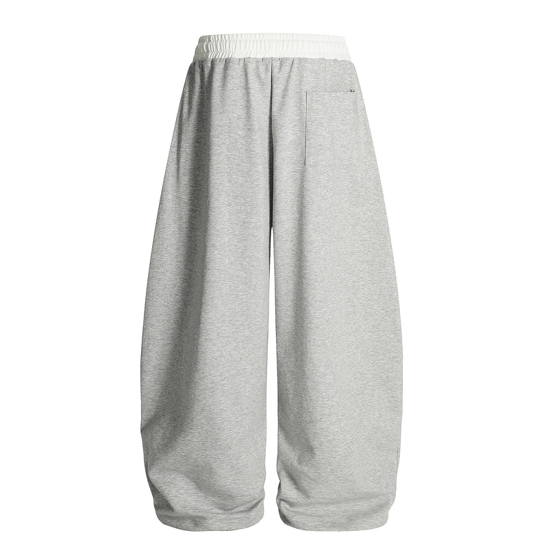 Heart & Daisy Chenille Patch Wide-Leg Track Pants
