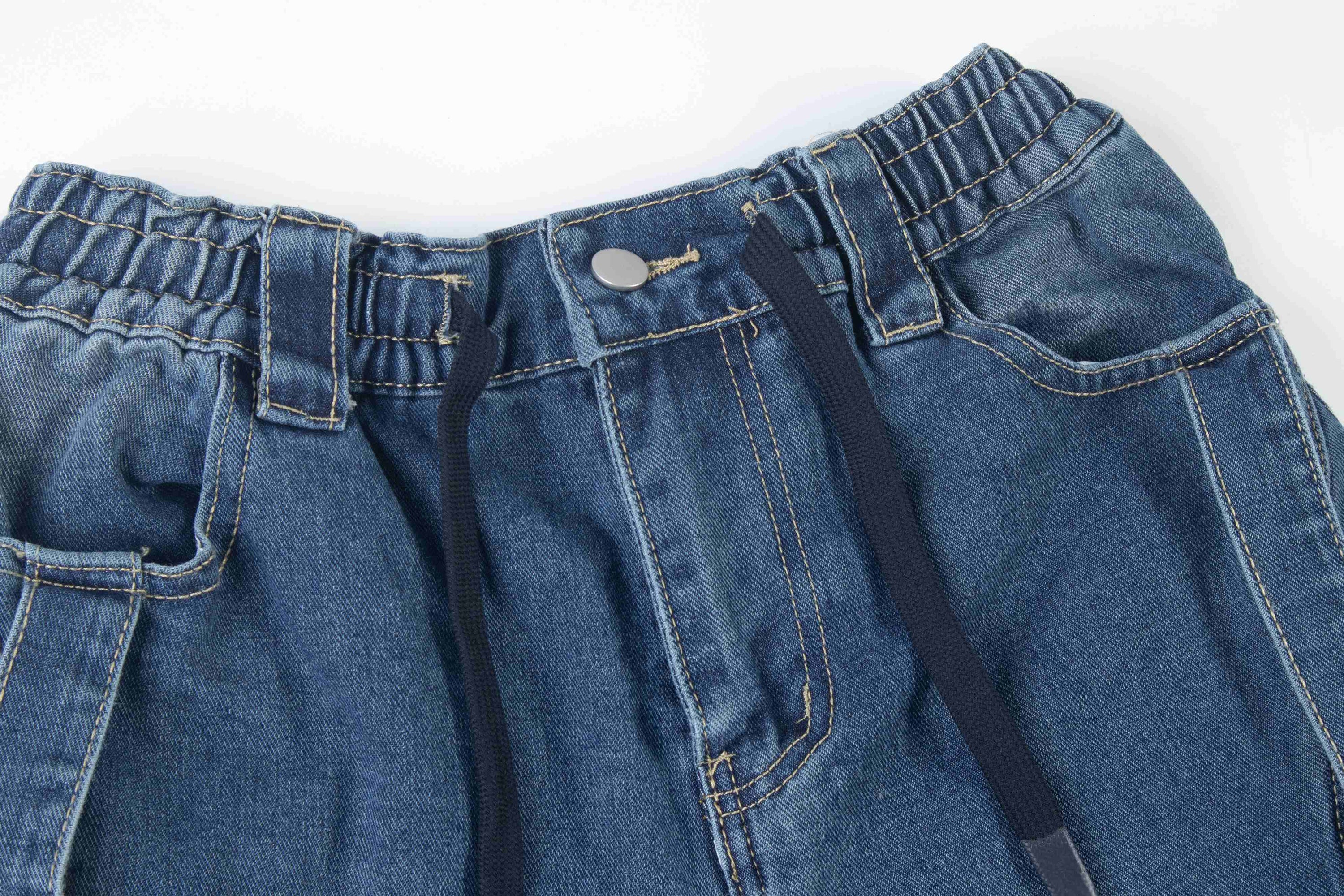 Baggy Cargo Denim Jeans | Multi-Pocket Y2K Streetwear
