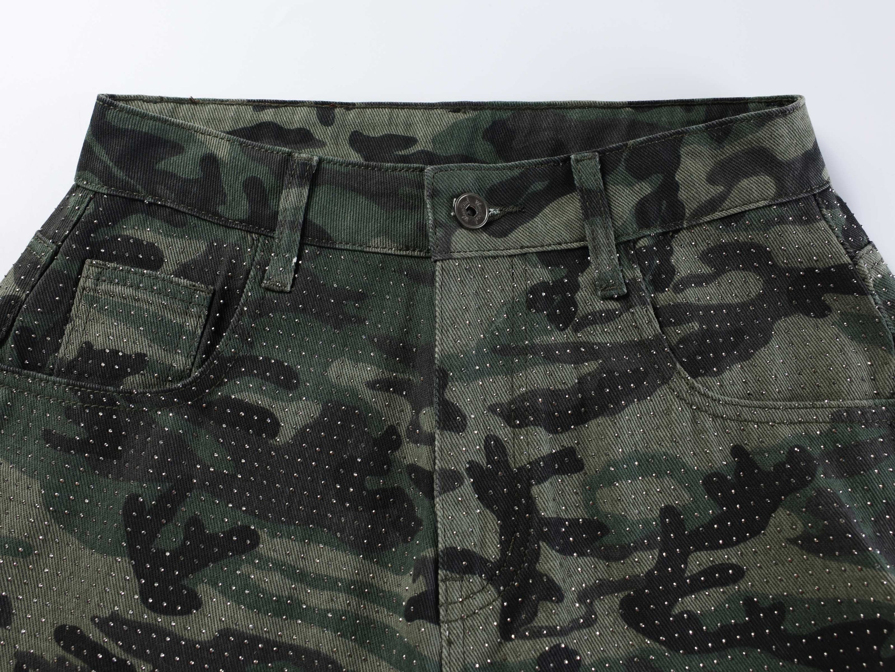 Omirad Camouflage Wide-Leg Jeans | Oversized Streetwear Denim