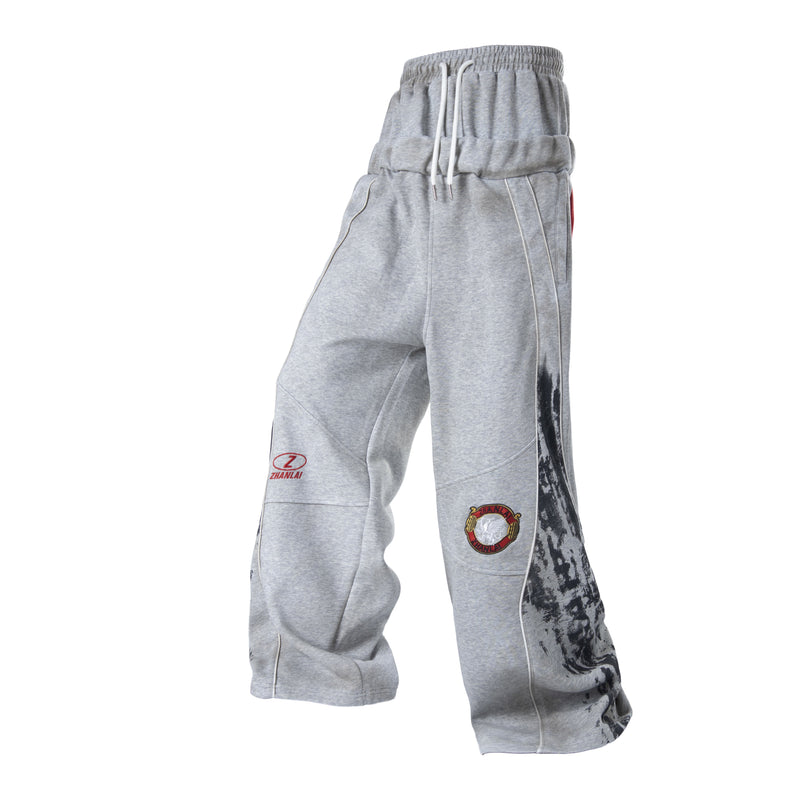 Tech Panel Wide-Leg Sweatpants | Bold Streetwear Fit