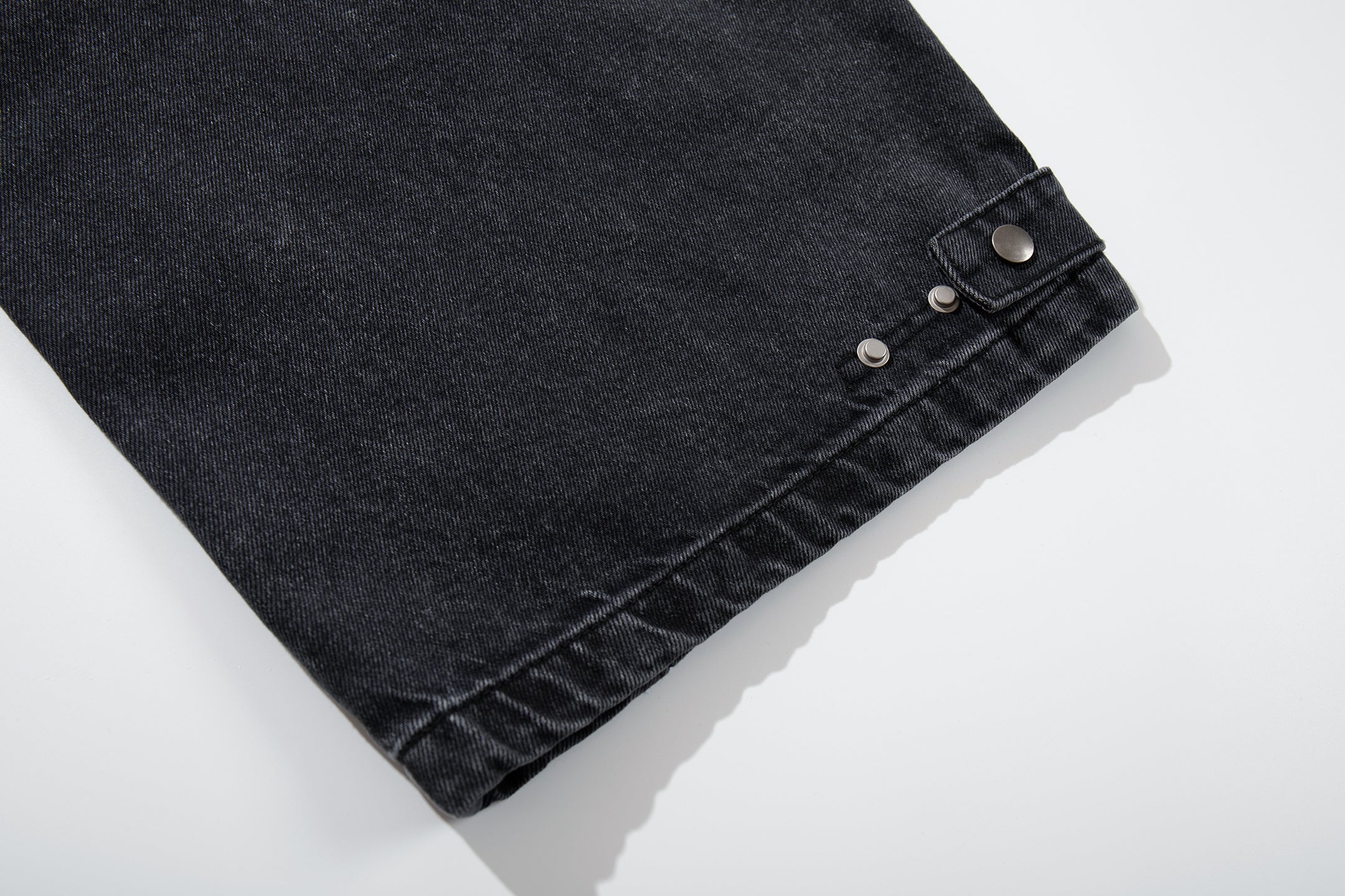 Omirad Paneled Wide-Leg Cargo Denim | Washed Charcoal