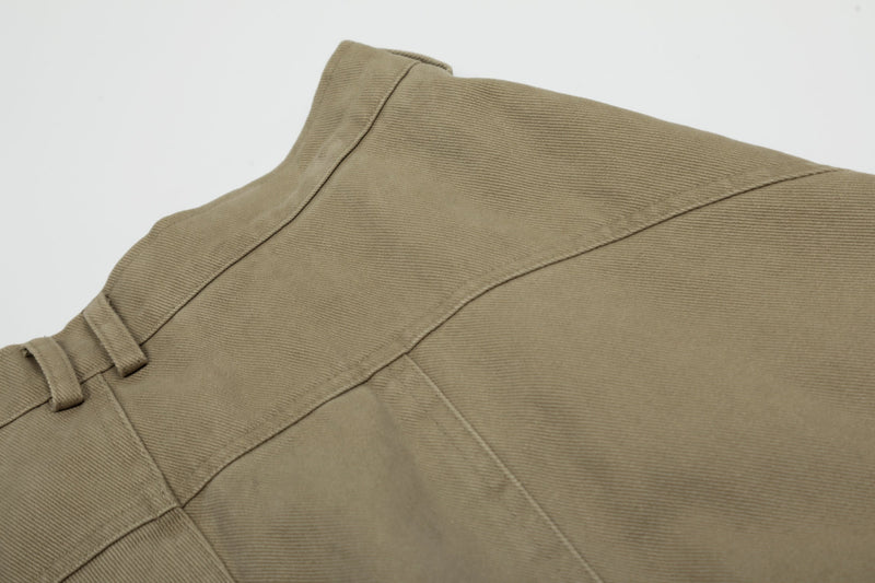 Vintage Arc-Pocket Balloon Pants | Wide-Leg Cotton Trousers