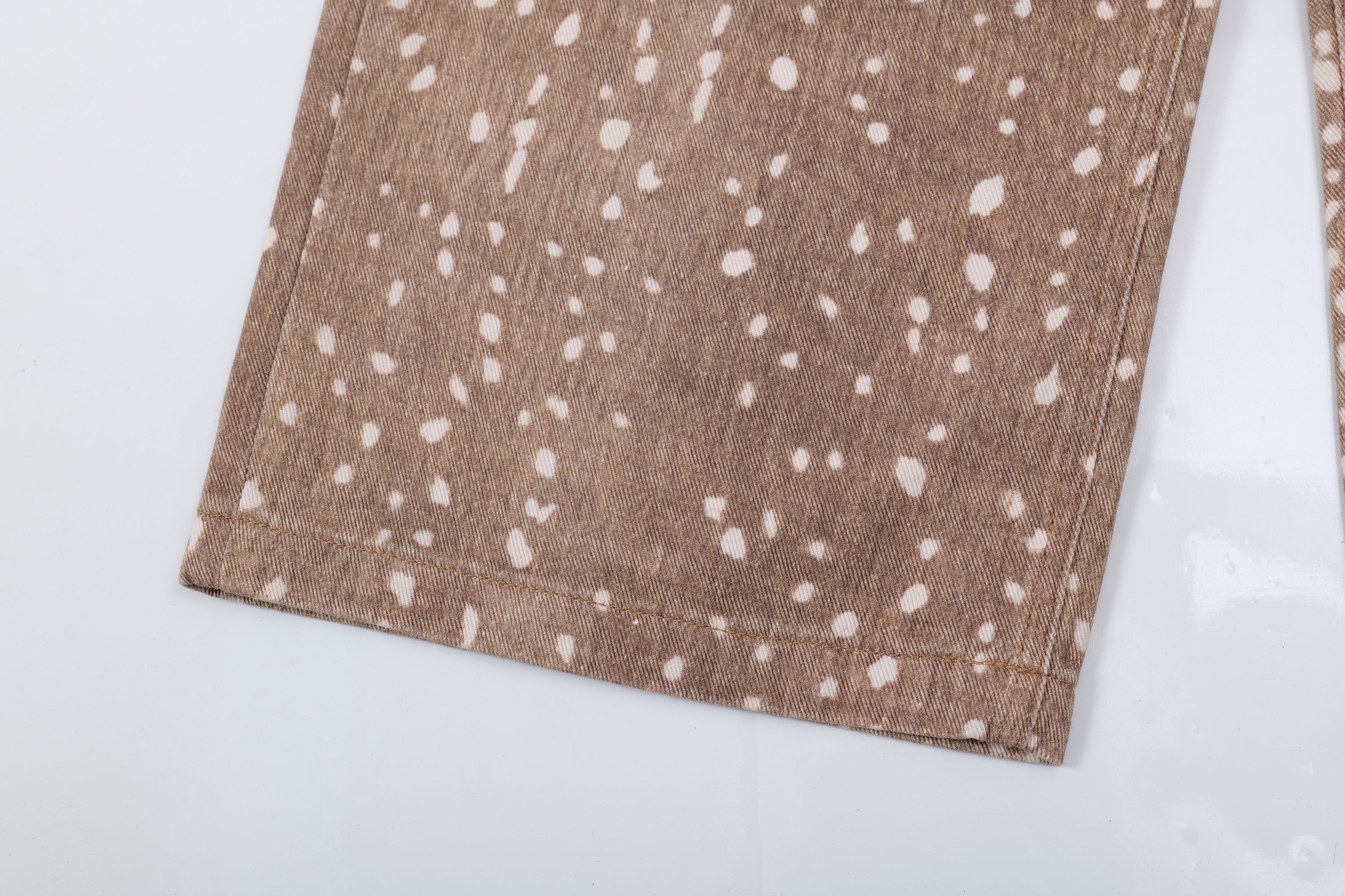 Omirad Fawn Print Wide-Leg Jeans | Spotted Denim