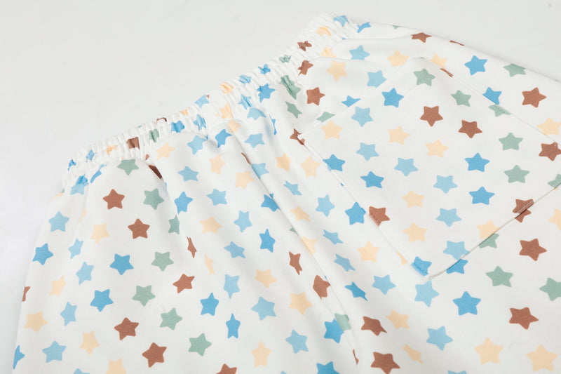 Omirad Multi-Star Wide-Leg Pants | Colorful Star Print Streetwear