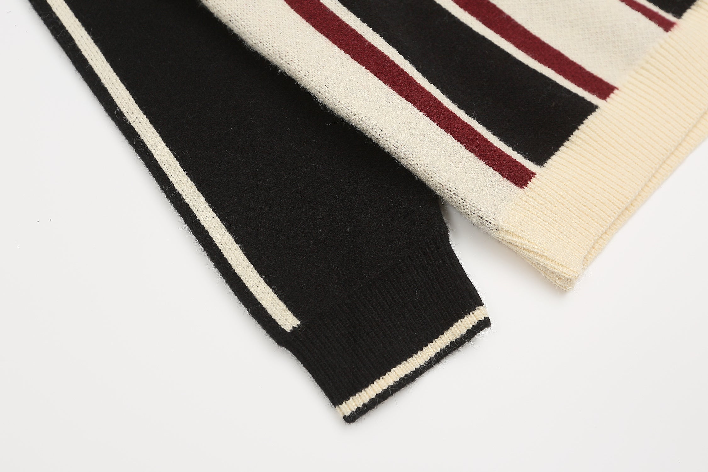 Mafaer Motorcycle Racing Knit Sweater | Retro Stripe Pullover