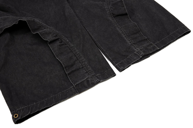 Multi-Zip Panel Cargo Denim Pants | Wide-Leg Streetwear