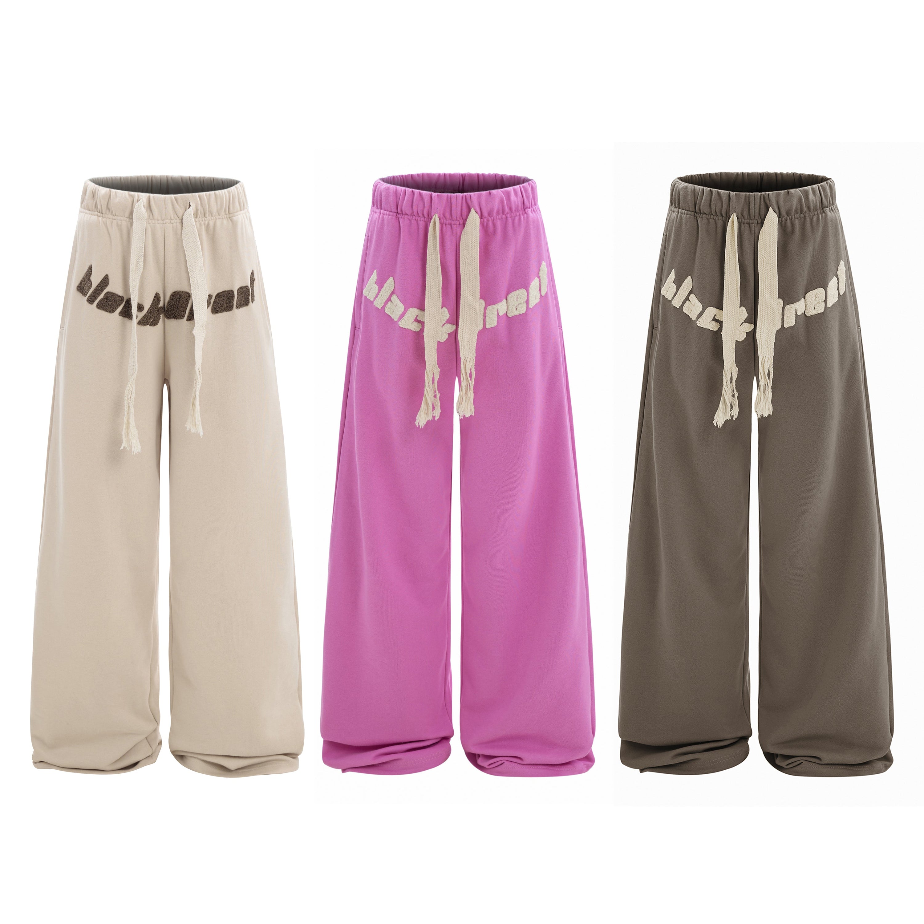 Omirad Black Rebel Oversized Wide-Leg Sweatpants