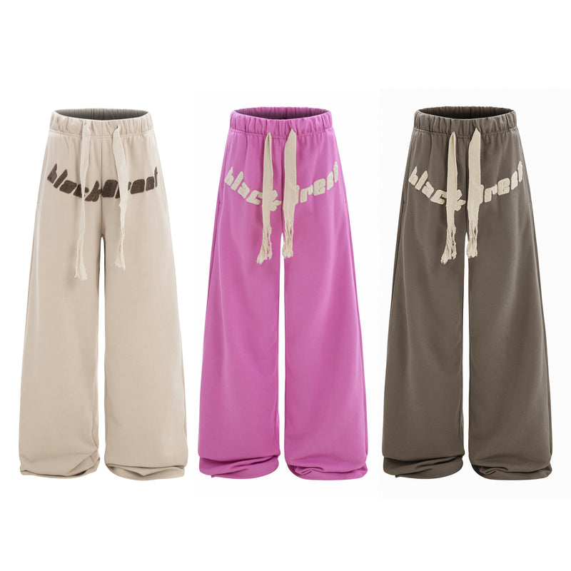 Omirad Black Rebel Oversized Wide-Leg Sweatpants