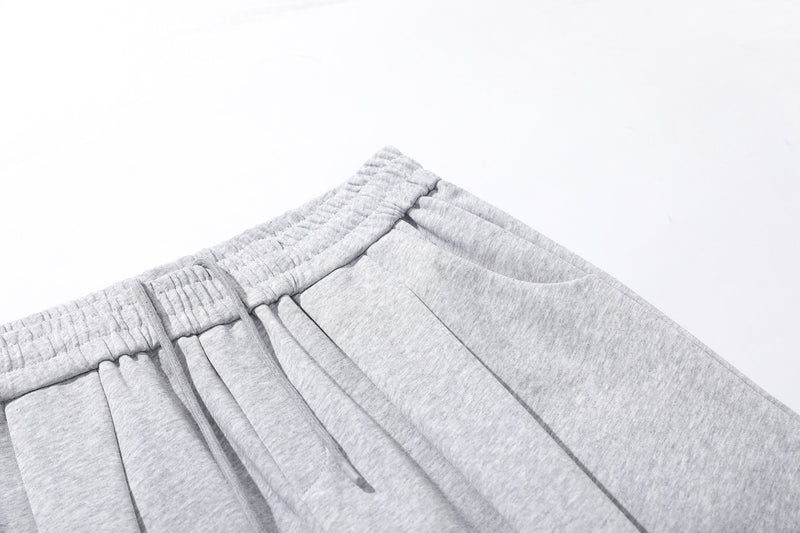 Sculpted 3D Pleat Wide-Leg Sweatpants | Oversized Fit