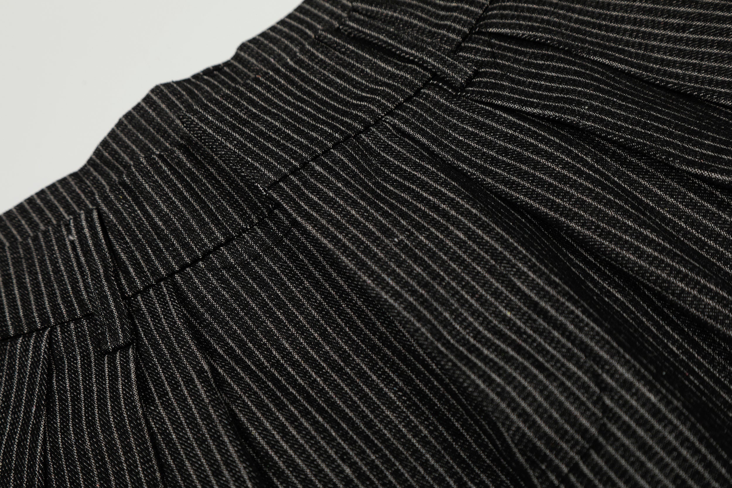 Pinstripe Wide-Leg Pleated Trousers | Relaxed Tailored Fit