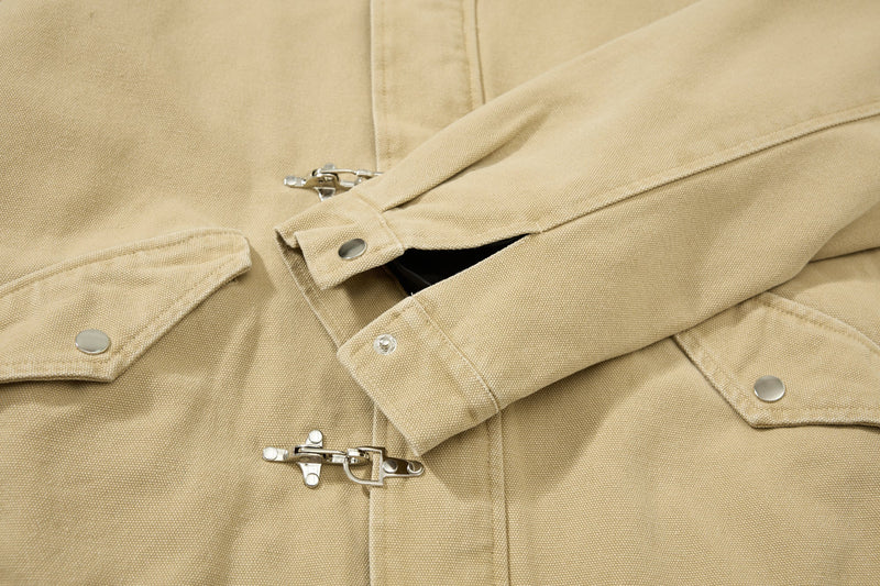 Omirad Classic Toggle Work Jacket | Cropped Utility Jacket