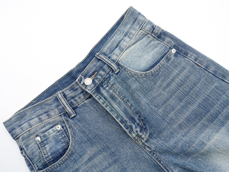 Omirad Vintage Fade Barrel Jeans | Wide Leg Streetwear Denim
