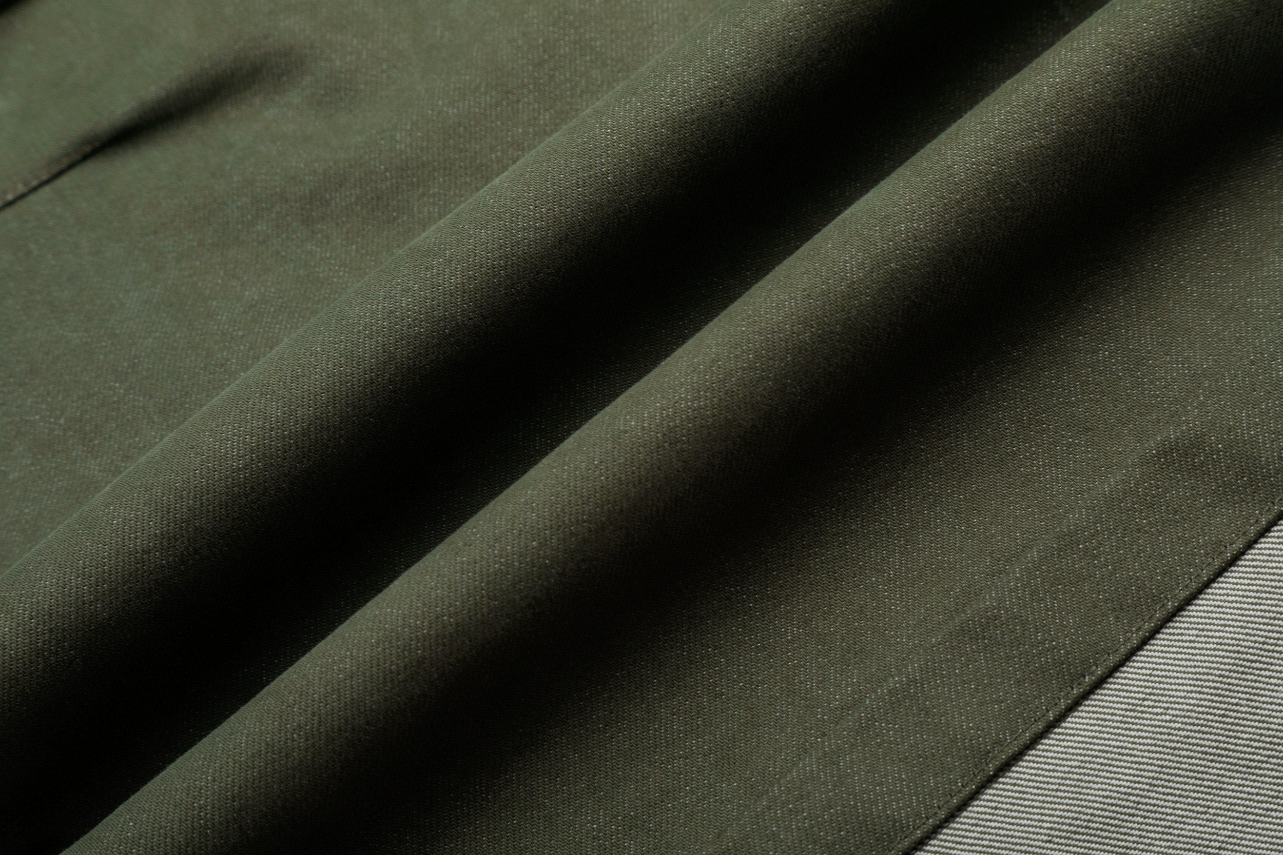 Omirad Vintage Utility Wide-Leg Fold-Hem Pants | Army Green