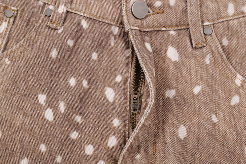 Omirad Fawn Print Wide-Leg Jeans | Spotted Denim