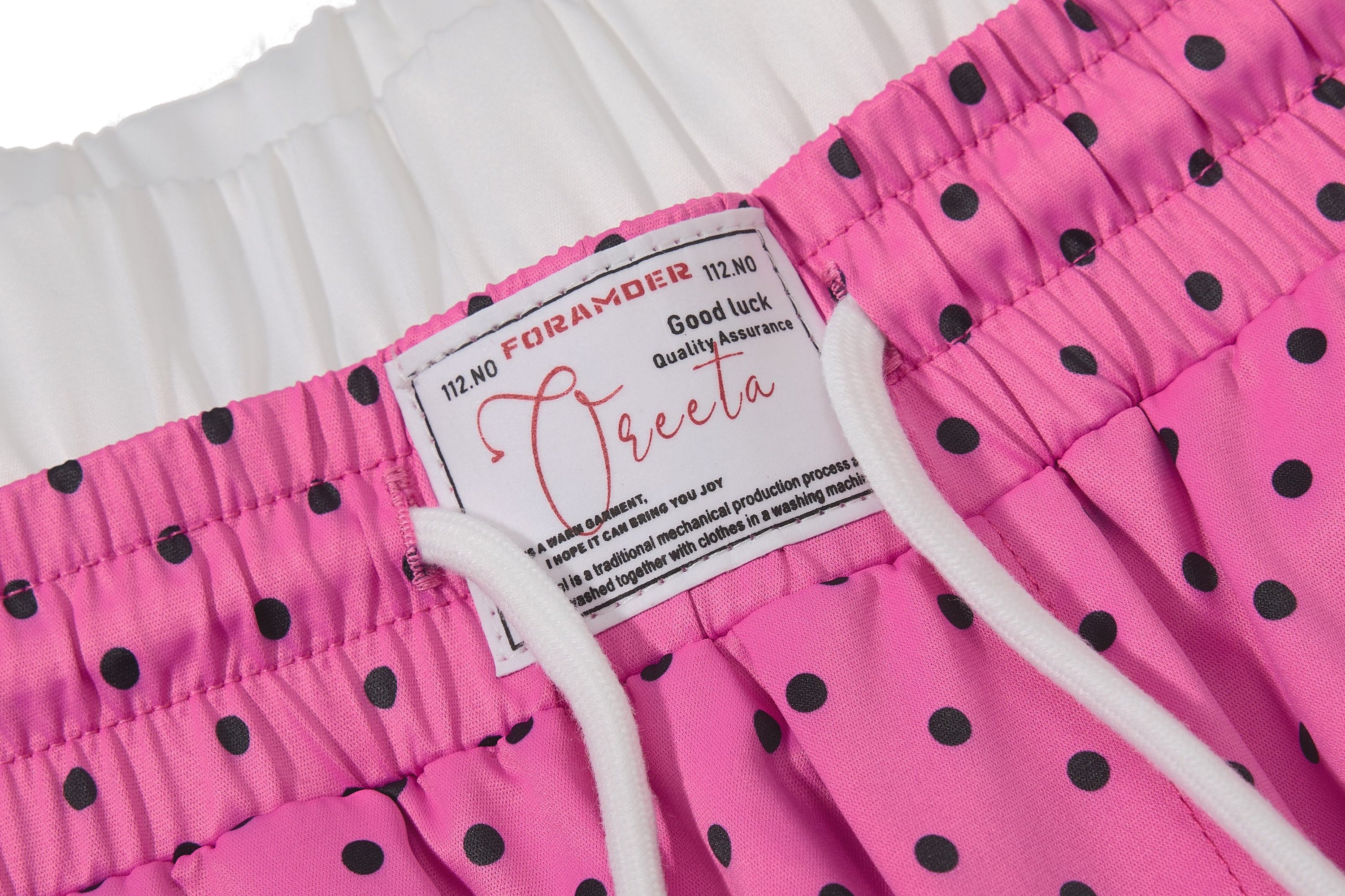 Polka Dot Wide-Leg Track Pants with Side Stripes | SEAKOFF