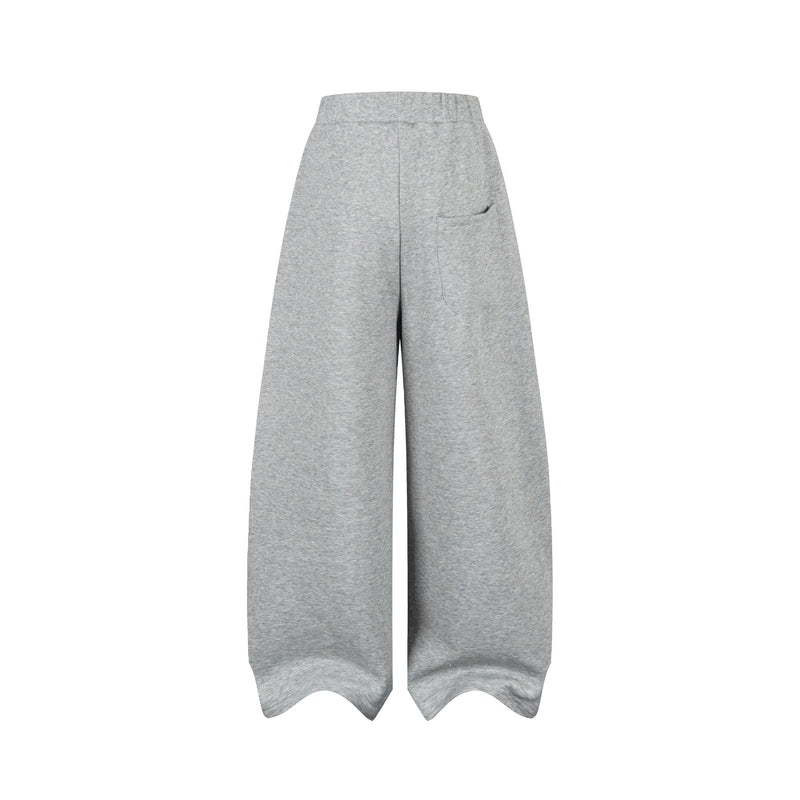 Omirad Flag Graphic Wave-Hem Wide-Leg Sweatpants