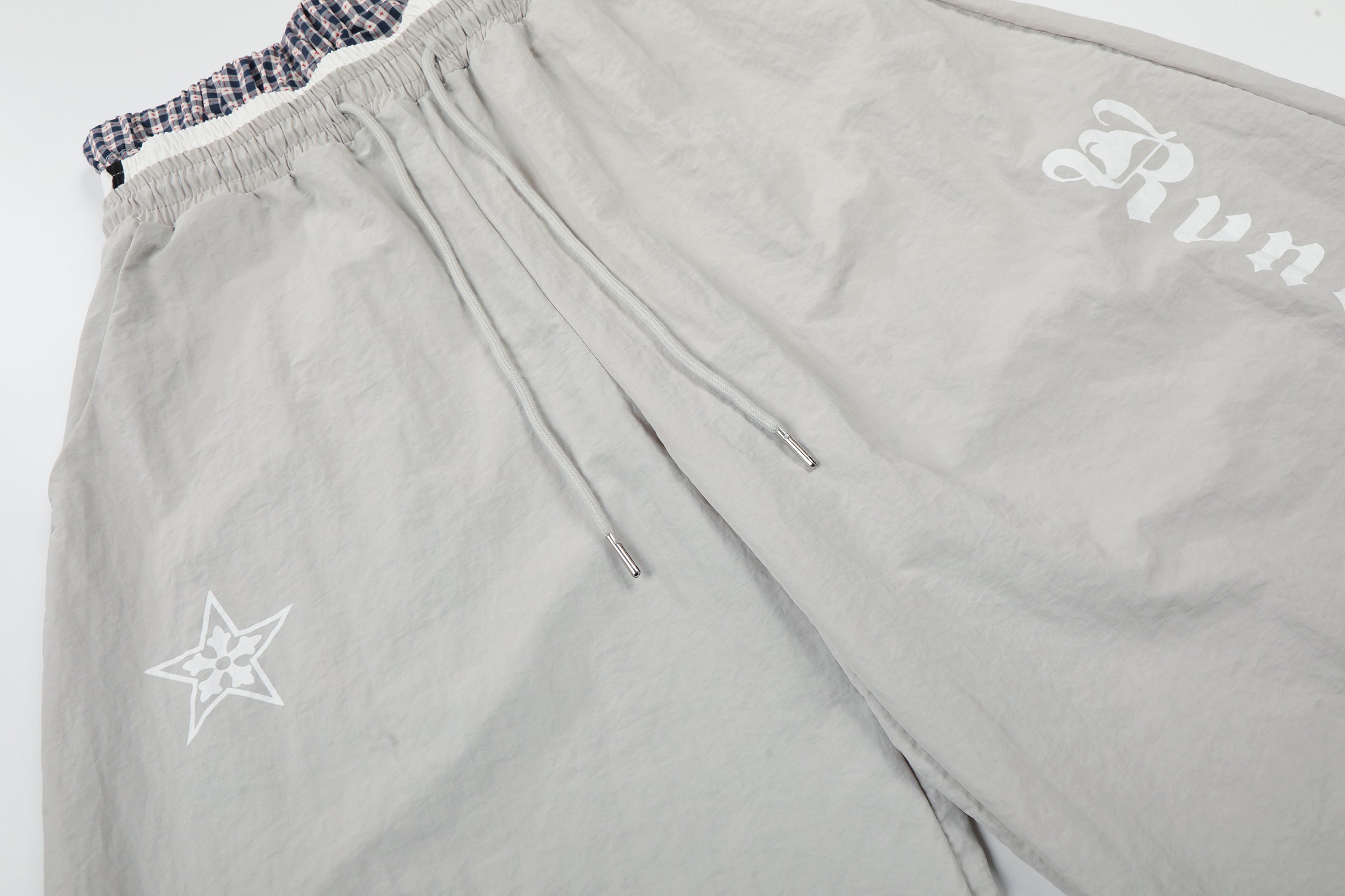 Script Logo Wide-Leg Nylon Pants | Streetwear Joggers
