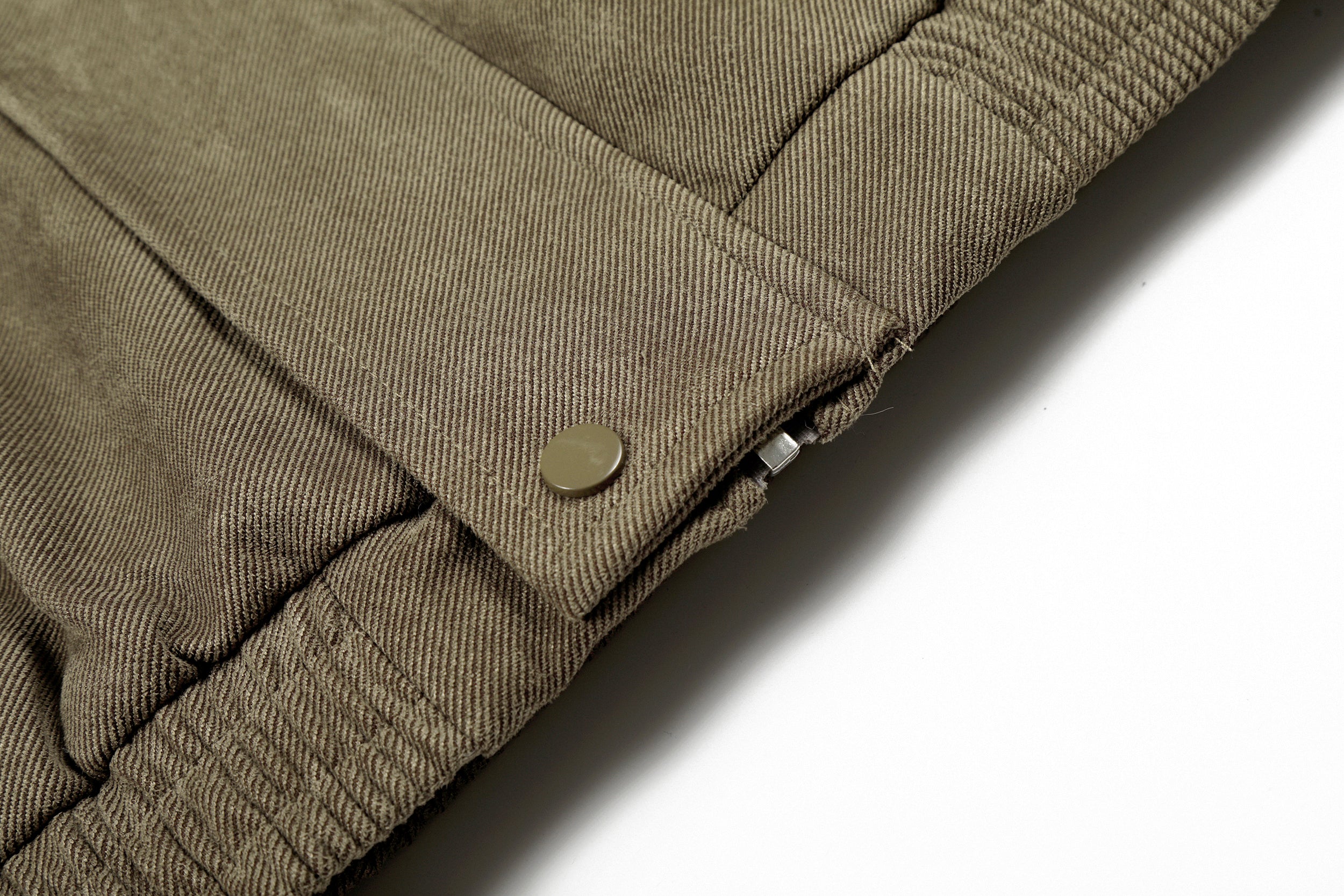 Faux Fur Collar Suede-Texture Buckle Bomber Jacket