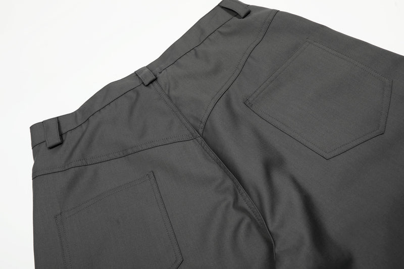 Omirad Multi-Button Utility Wide-Leg Pants | Modern Fit