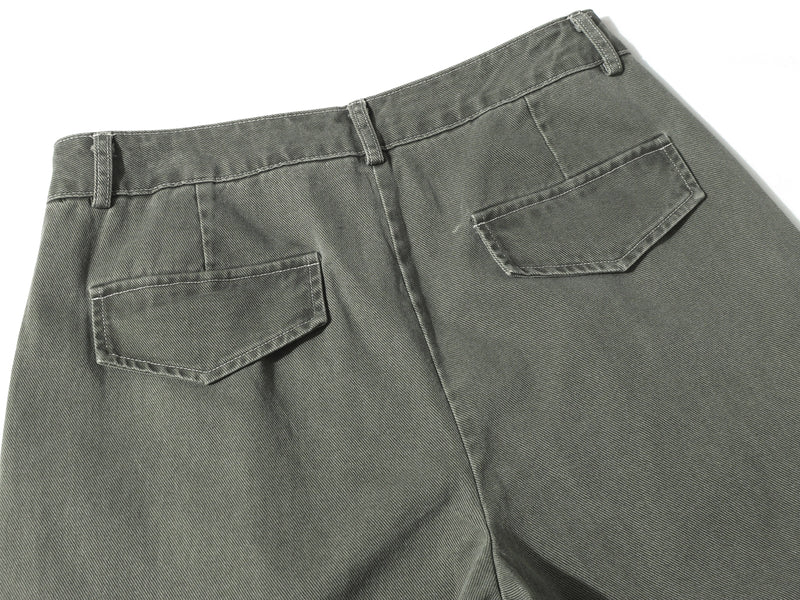 Omirad Wide-Leg Cargo Utility Pants | 100% Cotton Streetwear