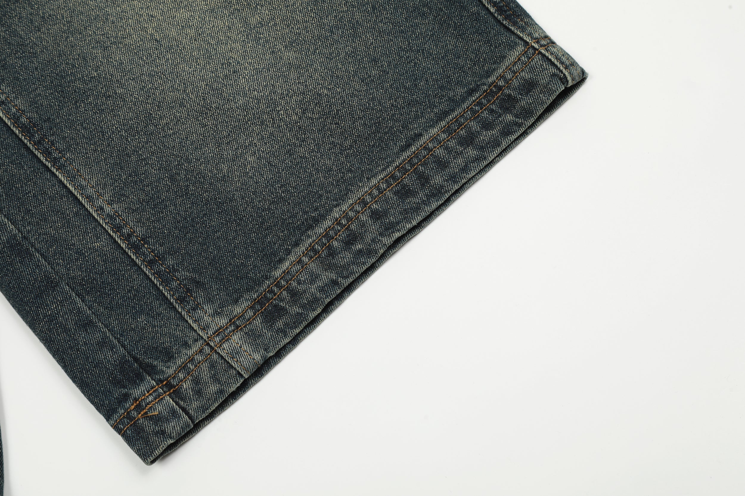 Omirad Vintage Wide-Leg Denim Shorts | Geometric Panel