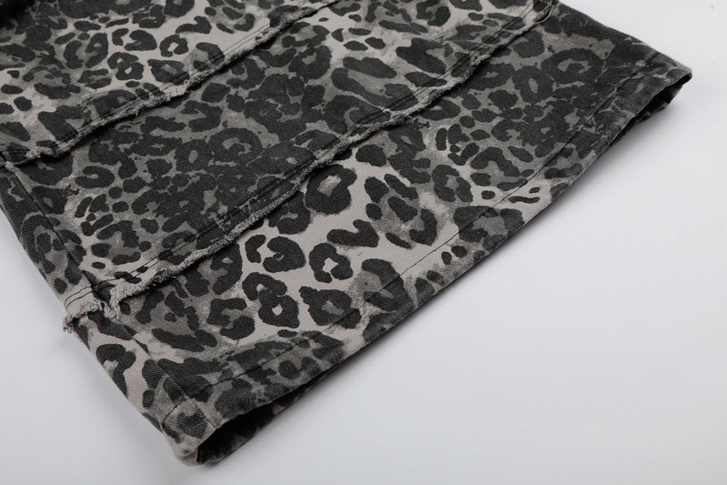 Omirad Leopard Skull Wide-Leg Pants | Y2K Streetwear