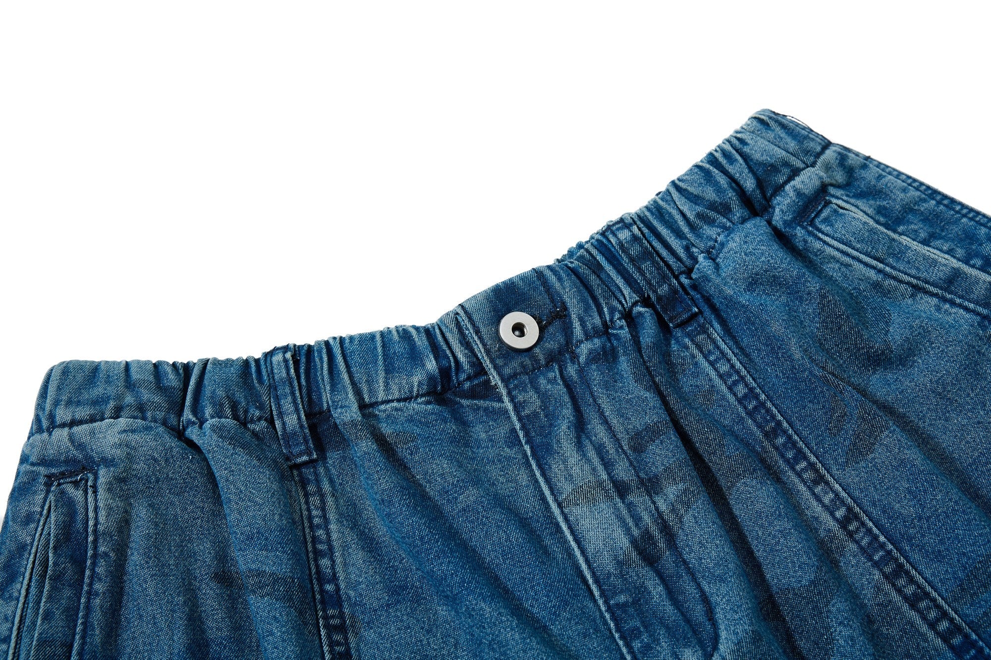 Omirad Washed Camo Baggy Jeans | Y2K Streetwear Denim