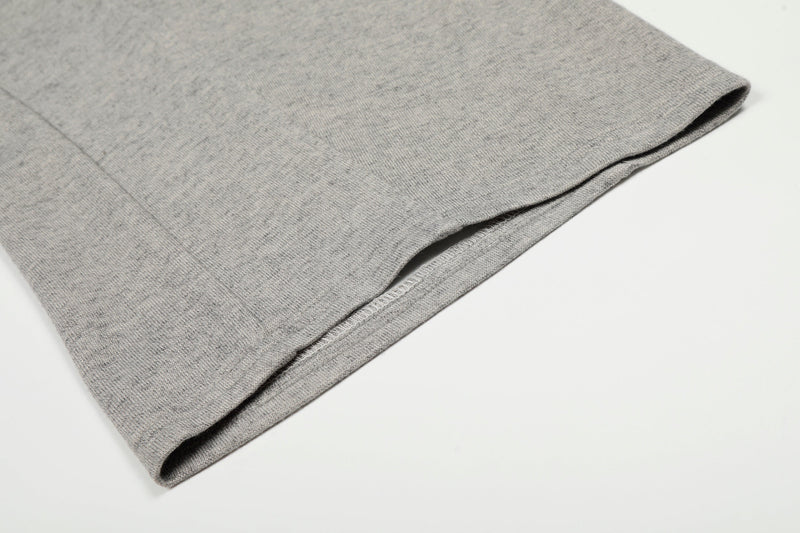 Layered Waist Wide-Leg Sweatpants | Contrast Check Panel