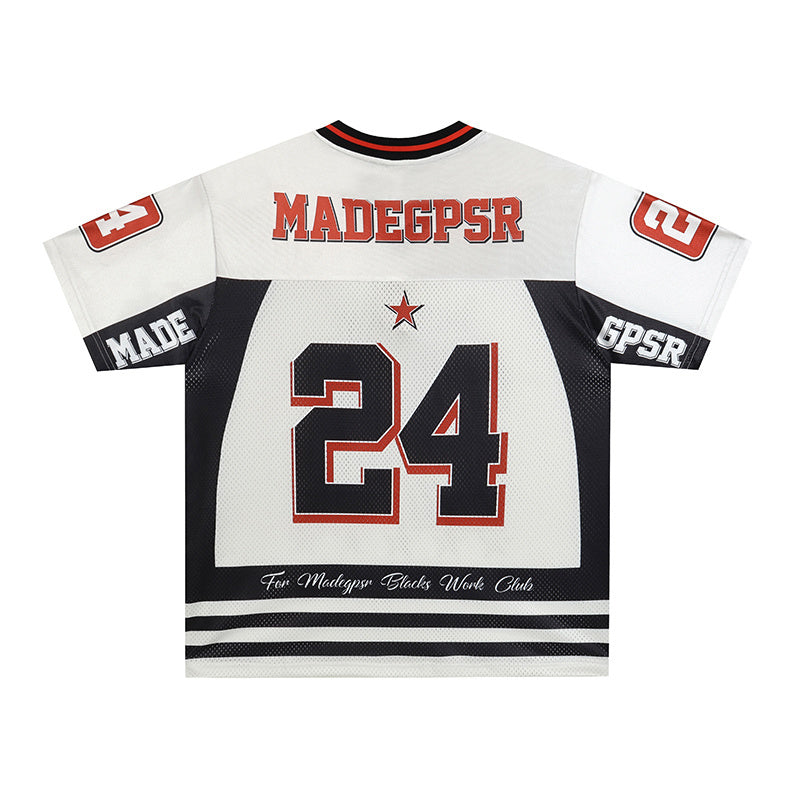 Classic Sport Football Jersey | Varsity Number Streetwear Top