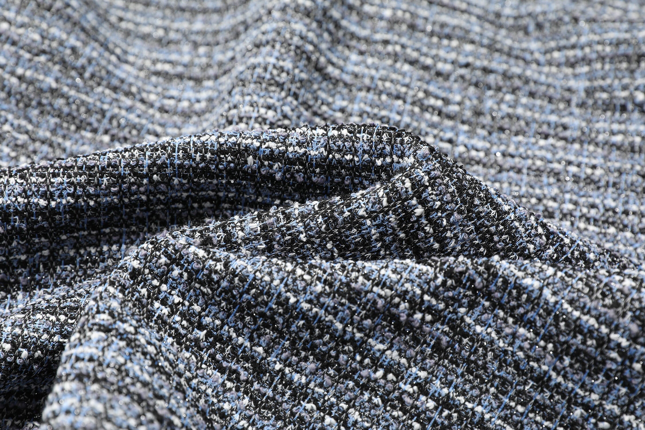 Omirad Textured Knit Hoodie | Woven Boucle Hooded Sweatshirt